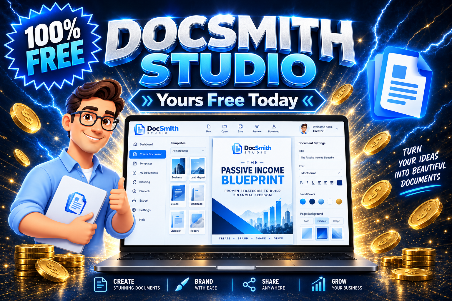 Free DocSmith Studio document creation edition